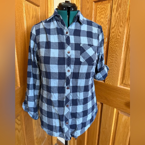 Old Mill blue flannel - Picture 1 of 5